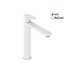 EL 014.11WV Praustuvo maišytuvas BeCool 220 mm be dugno vožtuvo, White Velvet