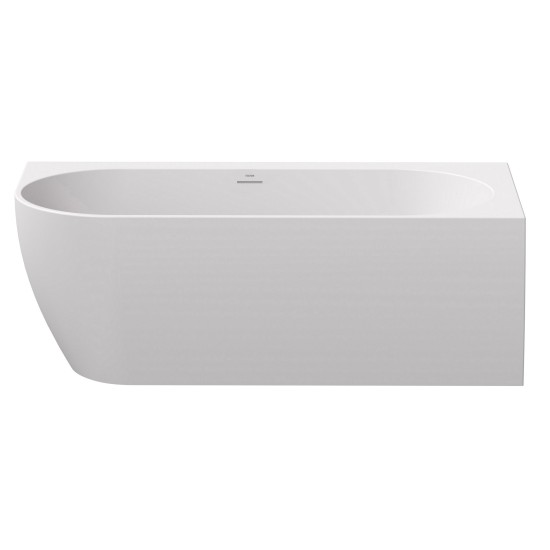 Vonia Freedom Corner 170x80 D, laisvai pastatoma, balta, sifono dangtelis baltos/juodos/chromo spalvos