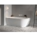 Vonia Freedom Corner 170x80 K, laisvai pastatoma, balta, sifono dangtelis baltos/juodos/chromo spalvos