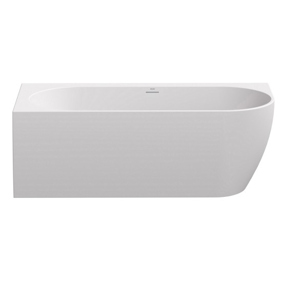 Vonia Freedom Corner 170x80 K, laisvai pastatoma, balta, sifono dangtelis baltos/juodos/chromo spalvos