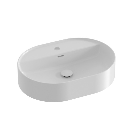Keraminis praustuvas Ceramic Slim Shelf O 55, baltas