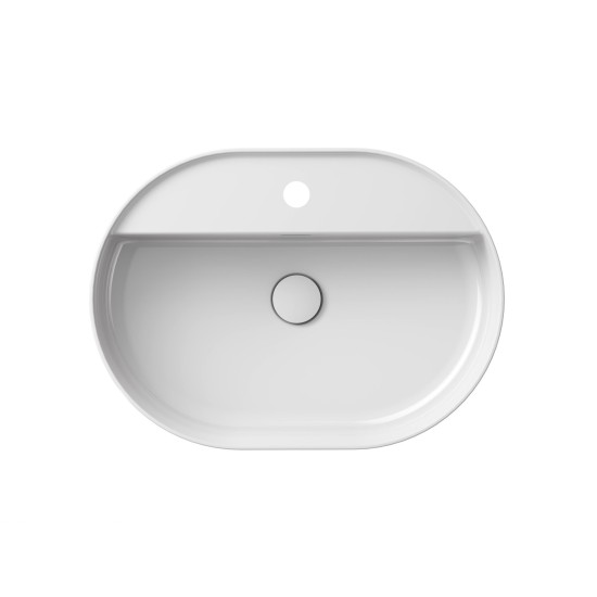 Keraminis praustuvas Ceramic Slim Shelf O 55, baltas
