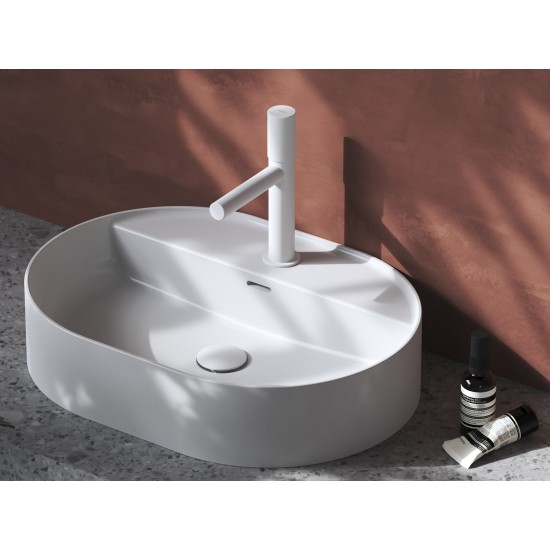 Keraminis praustuvas Ceramic Slim Shelf O 55, baltas