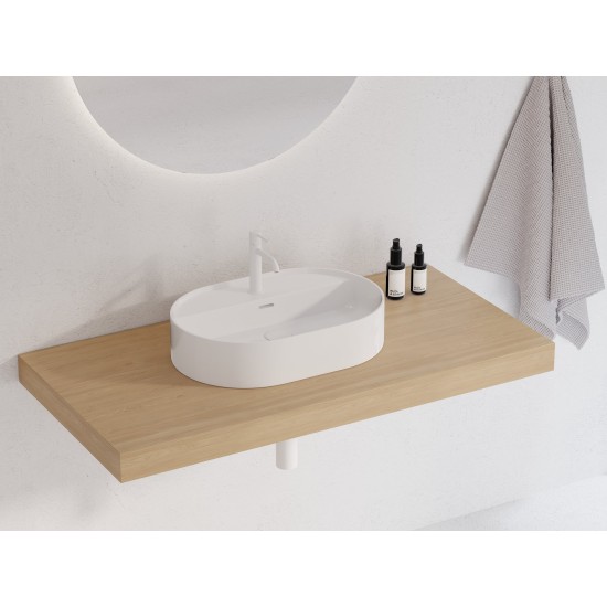Keraminis praustuvas Ceramic Slim Shelf O 55, baltas