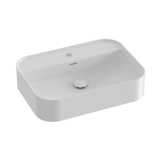 Keraminis praustuvas Ceramic Slim Shelf R 55, baltas