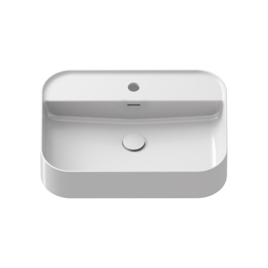 Keraminis praustuvas Ceramic Slim Shelf R 55, baltas