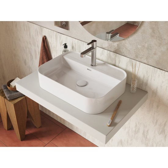 Keraminis praustuvas Ceramic Slim Shelf R 55, baltas