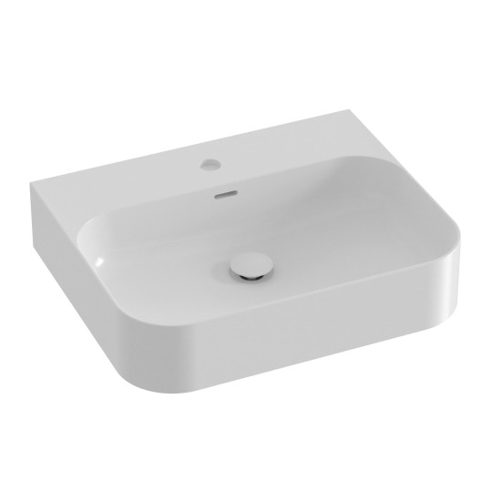 Keraminis praustuvas Ceramic Slim Wall R 55, baltas