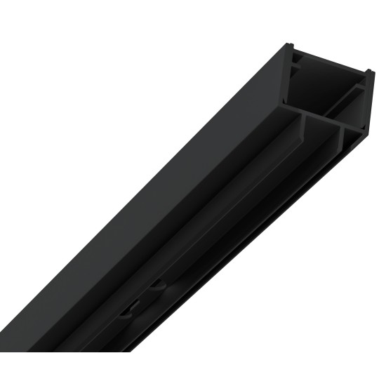COSD1-90 juodas+stiklas Transparent