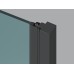 COSD1-90 juodas+stiklas Transparent