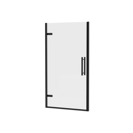 COSD1-90 juodas+stiklas Transparent