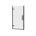 COSD1-90 juodas+stiklas Transparent
