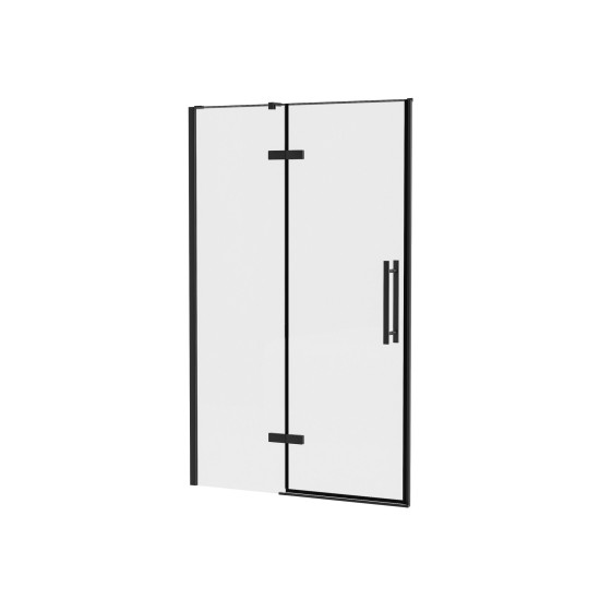 COSD2-100 juodas+stiklas Transparent