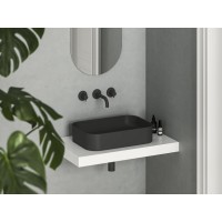 Keraminis praustuvas Ceramic Slim R 55, matinės juodos