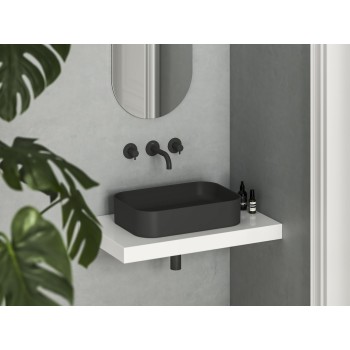 Keraminis praustuvas Ceramic Slim R 55, matinės juodos