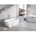 Solo Vonia 178x80, laisvai pastatoma, balta, persipylimo ir sifono dangtelis baltos spalvos