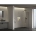 Walk-In Air Wall 120, juodas+stiklas Transparent