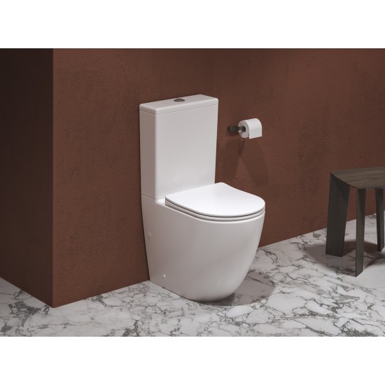 WC Optima RimOff Kombi set, baltas