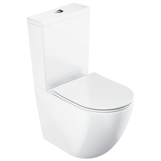 WC Optima RimOff Kombi set, baltas
