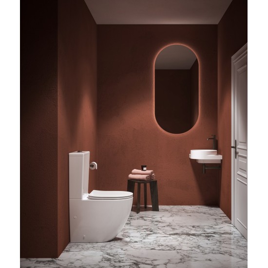 WC Optima RimOff Kombi set, baltas