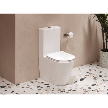 WC Elegant RimOff Kombi set, baltas WC Elegant RimOff Kombi set, baltas