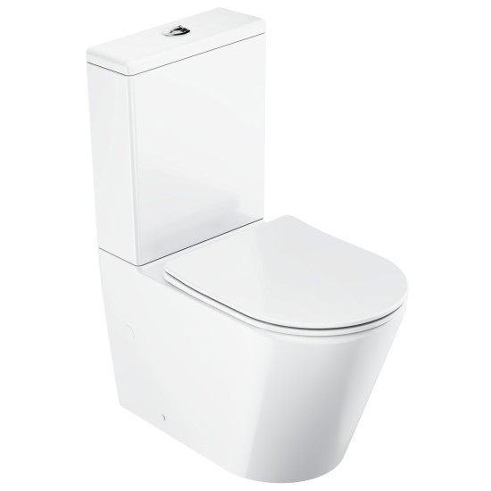 WC Elegant RimOff Kombi set, baltas