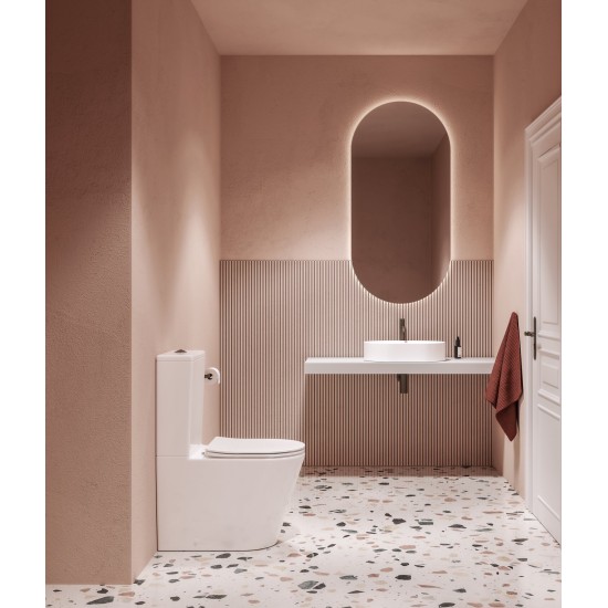 WC Elegant RimOff Kombi set, baltas