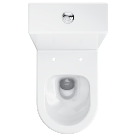 WC Elegant RimOff Kombi set, baltas