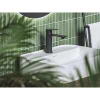 PN 014.20BLM Praustuvo maišytuvas 165 mm be dugno vožtuvo, matinės juodos