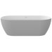 Vonia Freedom O Tec 170x77, laisvai pastatoma, Smoke Grey/balta, sifono dangtelis baltos/juodos/chromo spalvos