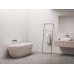 Vonia Freedom O Tec 170x77, laisvai pastatoma, Alabaster Pink/balta, sifono dangtelis baltos/juodos/chromo spalvos