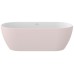 Vonia Freedom O Tec 170x77, laisvai pastatoma, Alabaster Pink/balta, sifono dangtelis baltos/juodos/chromo spalvos