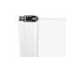 CRV1 80, balta matinė+stiklas Transparent
