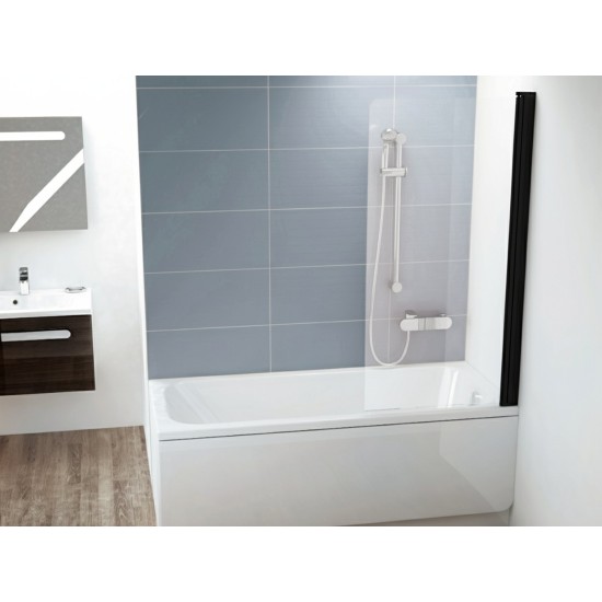 CVS1 80 D, juoda+stiklas Transparent