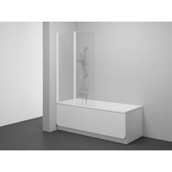 CVS2 100 K balta matinė+stiklas Transparent