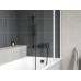 CVS2 100 D balta matinė+stiklas Transparent