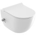 WC bidė Uni Chrome RimOff, pakabinamas, baltas