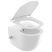 WC bidė Uni Chrome RimOff, pakabinamas, baltas