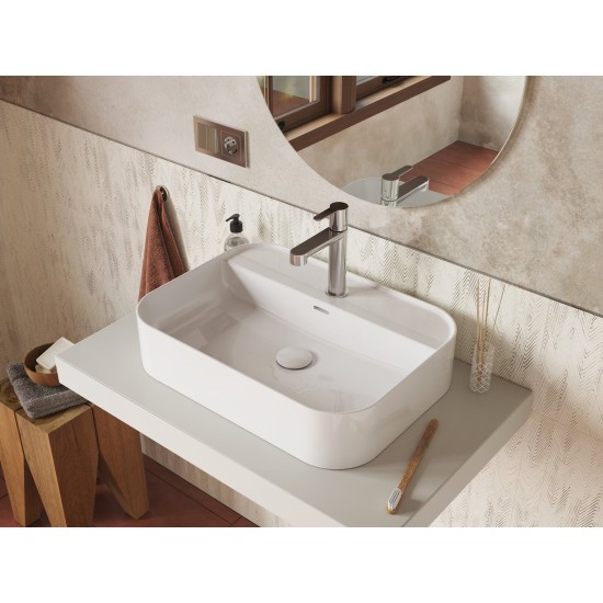 Stacionari praustuvo sifono galvutė Flat, balta