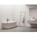 Vonia Ypsilon Wall 178x86, laisvai pastatoma, Alabaster Pink/balta, sifono dangtelis baltos/juodos/chromo spalvos
