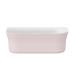 Vonia Ypsilon Wall 178x86, laisvai pastatoma, Alabaster Pink/balta, sifono dangtelis baltos/juodos/chromo spalvos