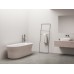 Vonia Ypsilon 180x80, laisvai pastatoma, Alabaster Pink/balta, sifono dangtelis baltos/juodos/chromo spalvos