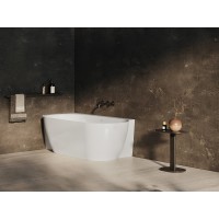 Vonia Freedom Corner II Tec 175x86 K, laisvai pastatoma, balta, sifono dangtelis baltos/juodos/chromo spalvos