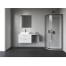 NBLCP4 80x80, juoda+stiklas Transparent