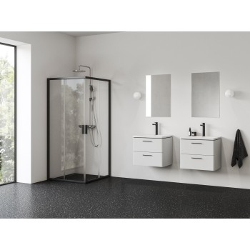 NBLRV2 80x80, juoda+stiklas Transparent NBLRV2 80x80, juoda+stiklas Transparent