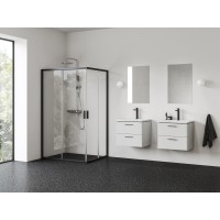 NBLRV2K 90, juoda+stiklas Transparent