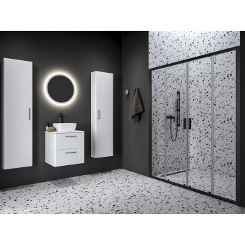 NBLDP4 120, juoda+stiklas Transparent NBLDP4 120, juoda+stiklas Transparent