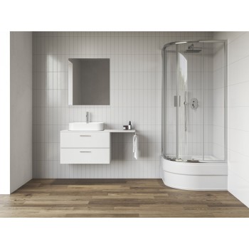 NBLCP4 Sabina 90x90, blizgi+stiklas Transparent