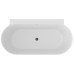 Vonia Freedom Wall II Tec 170x87, laisvai pastatoma, Grey Green/balta, sifono dangtelis baltos/juodos/chromo spalvos