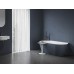 Vonia Freedom Wall II Tec 170x87, laisvai pastatoma, Deepsea Blue/balta, sifono dangtelis baltos/juodos/chromo spalvos